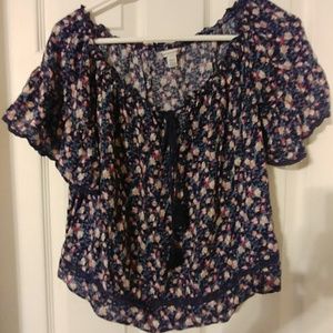 AE floral blouse